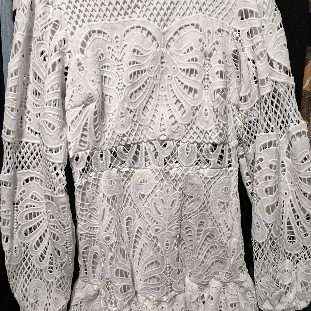 Elegant White Lace Top